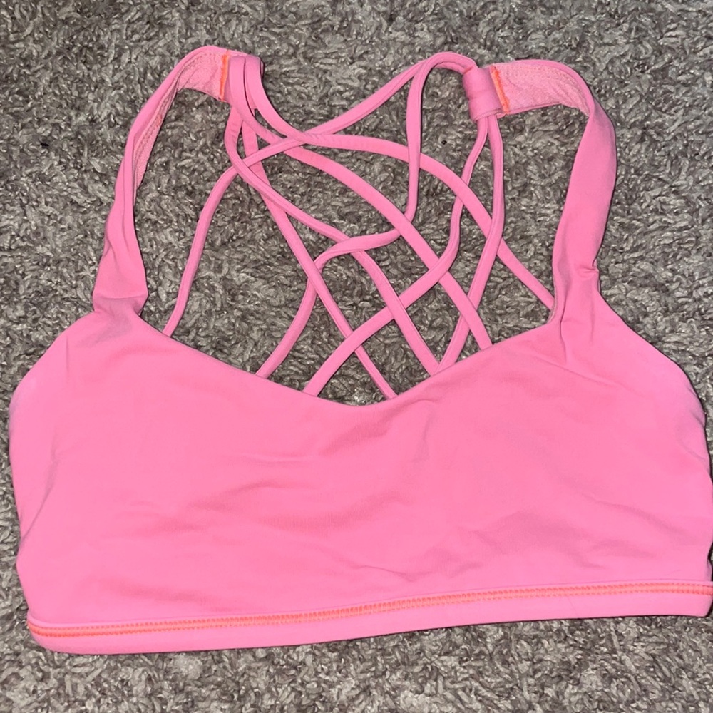 lululemon free to be wild pink bra size 2